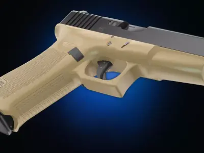 Glock 18 Gen 4 Tan 3D model