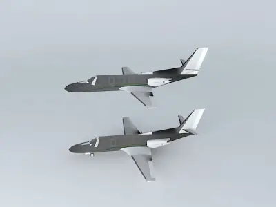 Low-poly Cessna C550 Citation Bravo Free 3D model