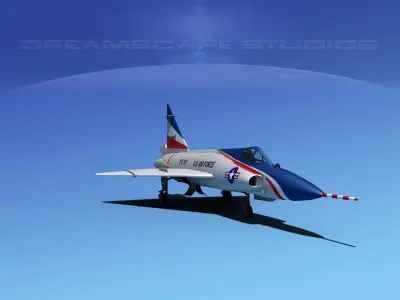 Convair F-102 Delta Dagger V06 USAF 3D model