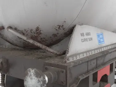 LOW poly PCA wagon Low-poly 3D model