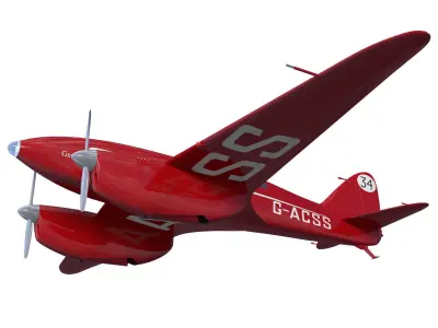 de Havilland DH88 Comet 3D model