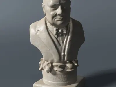 Churchill Bust 3D model