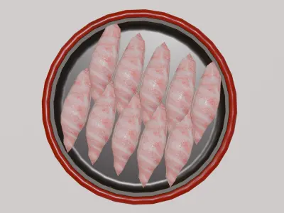 Special Sushi Model Asset Low-poly 3D model