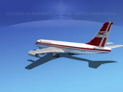 Boeing 707 Air Mauritius 3D model