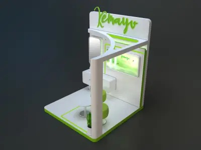 booth design 3D model