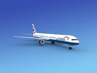 Boeing 757-300 British Airways 3D model