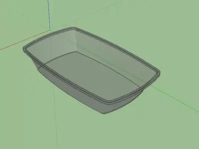 Travessa de bar Free low-poly 3D model