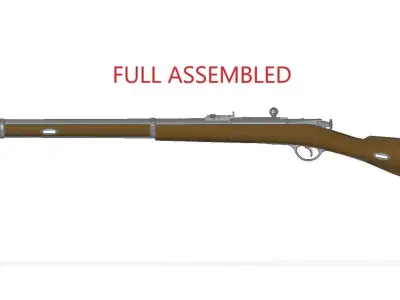 Dragoon Berdan 3D model