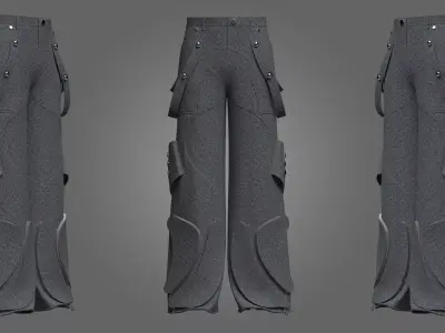  Mens Cargo Pant Mens 3D model