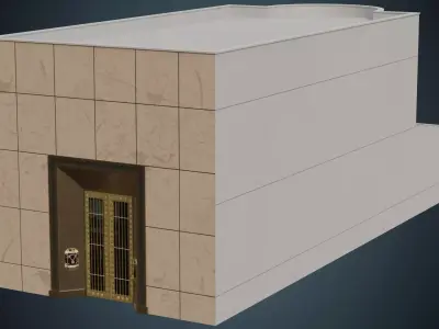Building 8A Low-poly 3D model