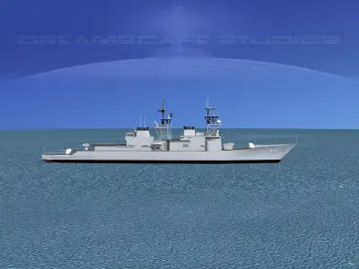 Spruance Class DD968 Author W Radford 3D model