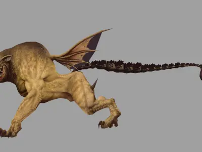 lion monster Low-poly 3D model