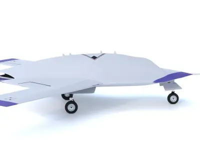 Boeing X-45A - THE SILENT STEALTH REAPER - Low-poly 3D model