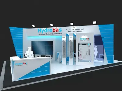 Exhibition Stand - ST0071 3D model