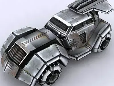 3DRT - Sci- Fi Forces - Jeep 5  Low-poly 3D model