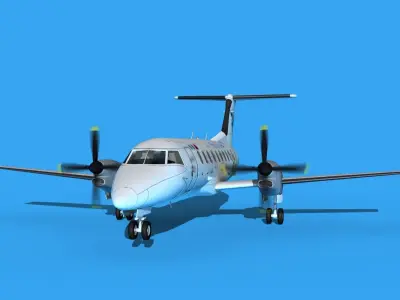 Embraer EMB120 Pacific Link 3D model