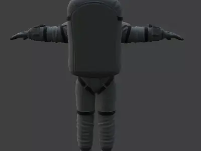 Realistic Astronaut Space Suit 3D model 15