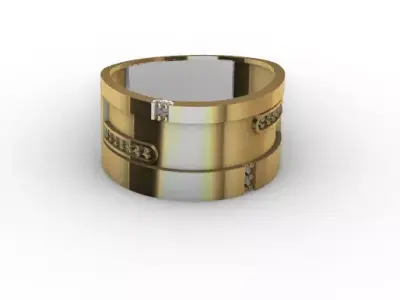 Lady ring 3D print model