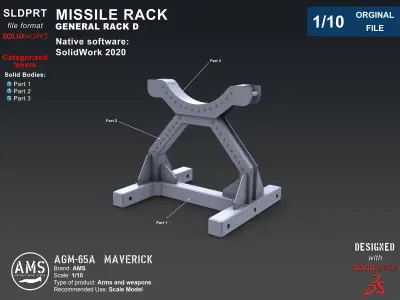 AGM-65A Maverick - Orginal File  3D model
