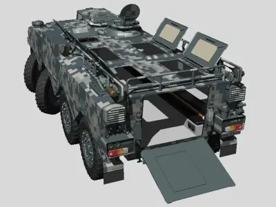 Japan Ground Self Defense Force Type96 Armored Personnel Carrier 3D model