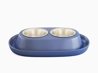 Plastic Pet Bowl 01 3D model