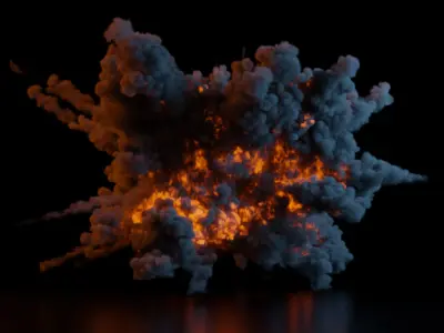 Grenade Explosion 3D model