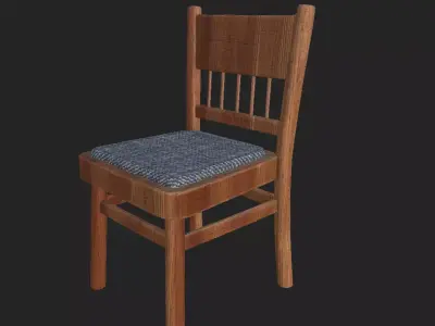Simple Chair Free low-poly 3D model buy