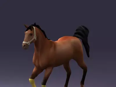 Running horse 0293 3D model