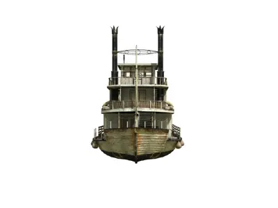 Steamboat riverboat 3D model