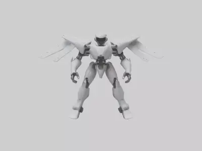 Robot version of a pilot model 3D model