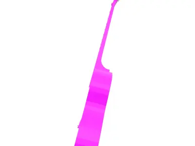 Simple Guitar 3D model