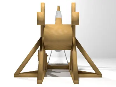 Medieval War Machine - Trebuchet 3D model