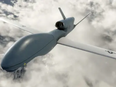 predator Drone Low-poly 3D model