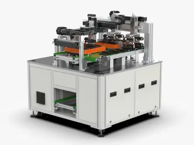 Automatic Glue Detection Stringing Machine 3D model