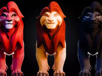 Lion Prime 3D model Free 3D model