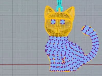 Pendente Gallo Free 3D model