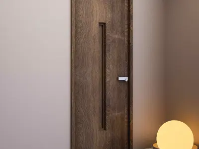Door 2 wooden 3D model
