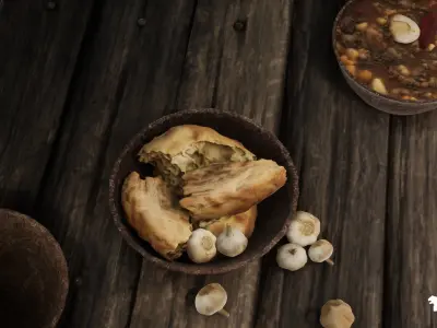 Pirate Tavern Environment Low-poly 3D model