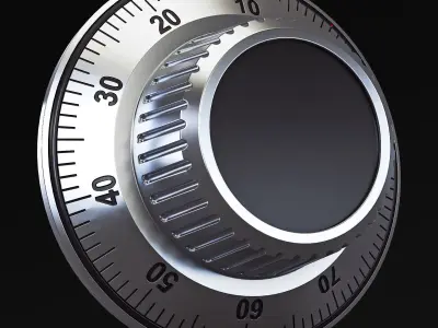 Rotation Mechanical Code Disk Lock v 1 3D model