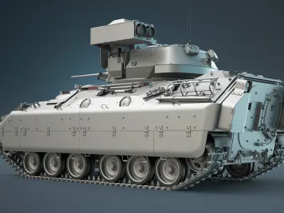 M2 Bradley IFV High-Poly 3D model