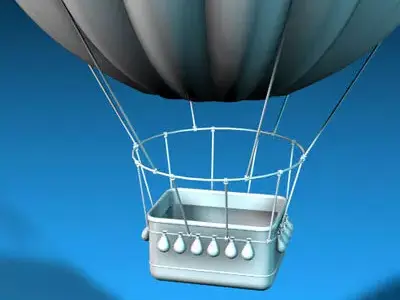 Fantasy montgolfiere 3D model