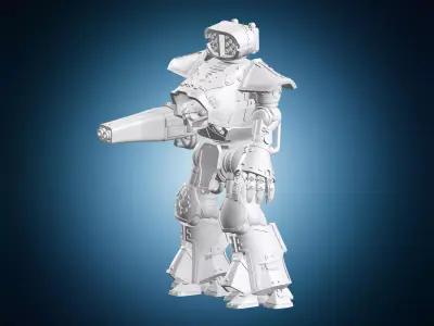 Titan Machine War Miniature 3D print model