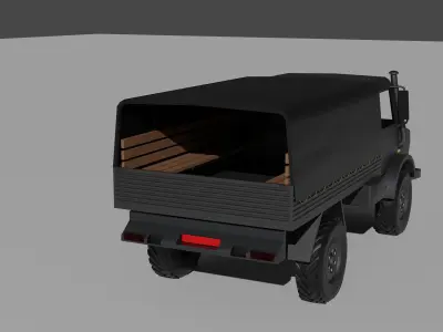 unimog military vehicle 3D model