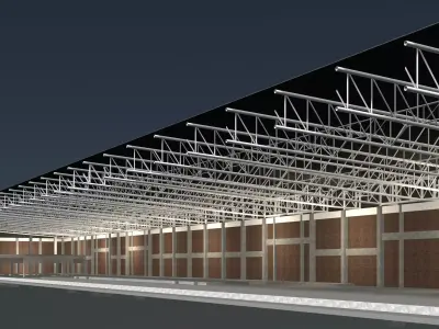 Factory in section cut 24i02 3D model