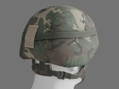 Military Combat Helmet PASGT Low-poly 3D model
