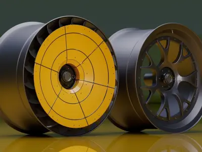 T32 Turbofan rim Low-poly 3D model