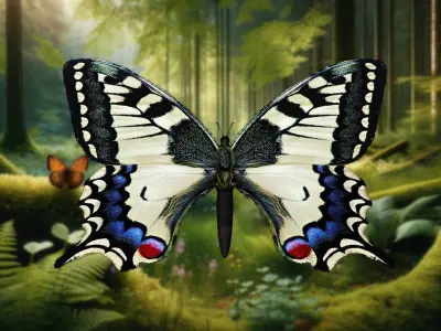 Winged Elegance 3D Butterfly Model Low-poly 3D model