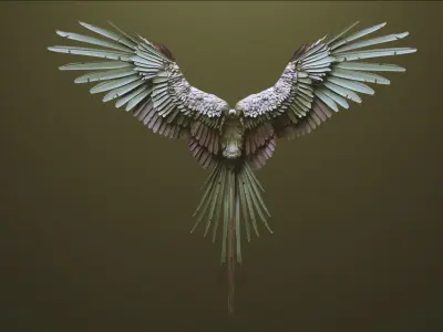 WINGS - 33 CREATURES MESHES 3D model