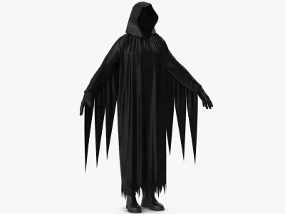 Hooded Costume 9 3D model