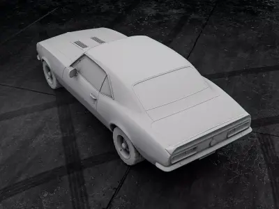 Chevrolet Camaro SS 1967 3D Printable Car Model RoZ 3D print model